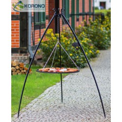 Schwenkgrill mit Kurbel 200cm- Grillrost aus Rohstahl 50cm