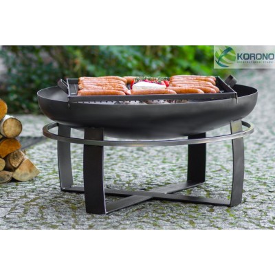 Feuerschale "347" - 80cm mit Grillrost 58x58cm