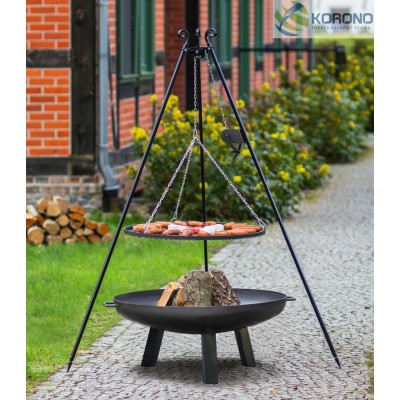 Schwenkgrill mit Kurbel "124" + Feuerschale "313"