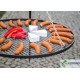 Schwenkgrill am Dreibein 200cm- Grillrost aus Rohstahl 70cm